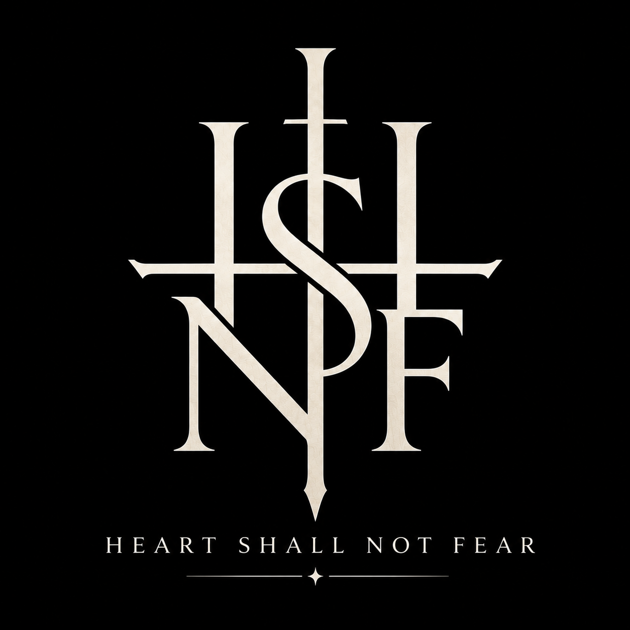 Heart Shall Not Fear monogram logo